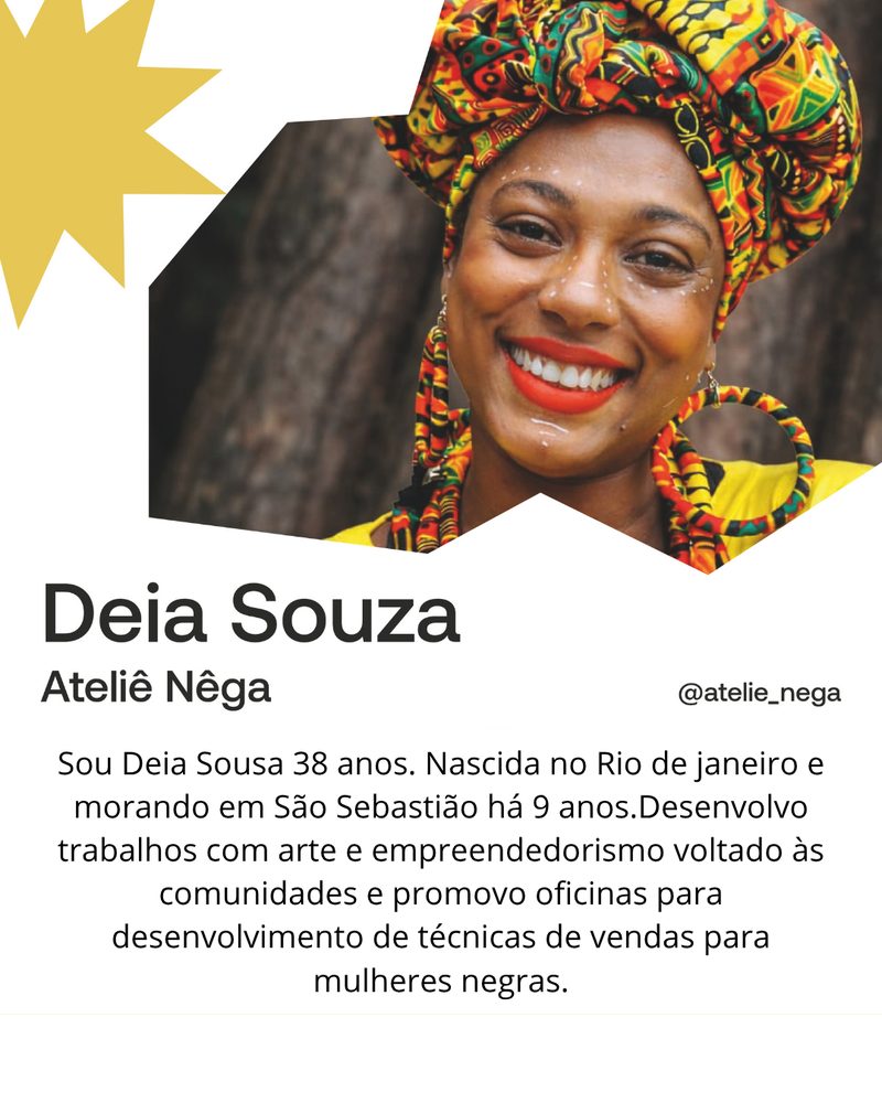 Card da Déia Souza — Ateliê Nêga